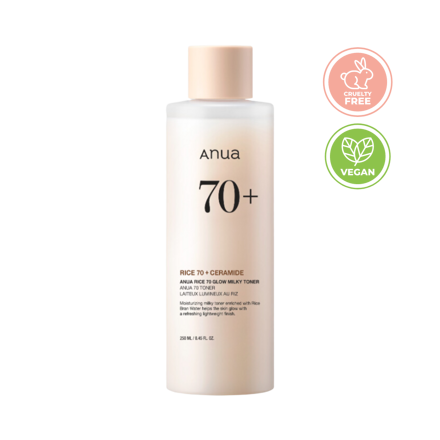 ANUA Rice 70 Glow Milky Toner - 250 ml