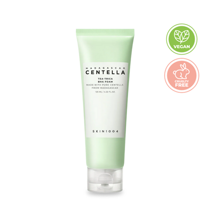 Skin1004 Madagascar Centella Tea-Trica BHA foam čistící pěna s čajovníkem 125 ml